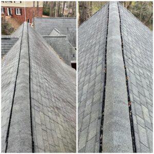 Before & After Roof Cleaning in Milton GA by ProWash 88 Pressure Washing Contractor
