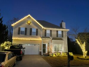 Christmas Light Installation in Roswell GA by ProWash 88