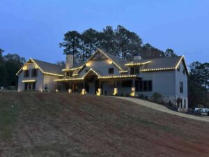 Christmas Light Installation in Milton GA by ProWash 88