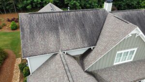 Before Roof Cleaning in Milton GA by ProWash 88 Pressure Washing Contractor