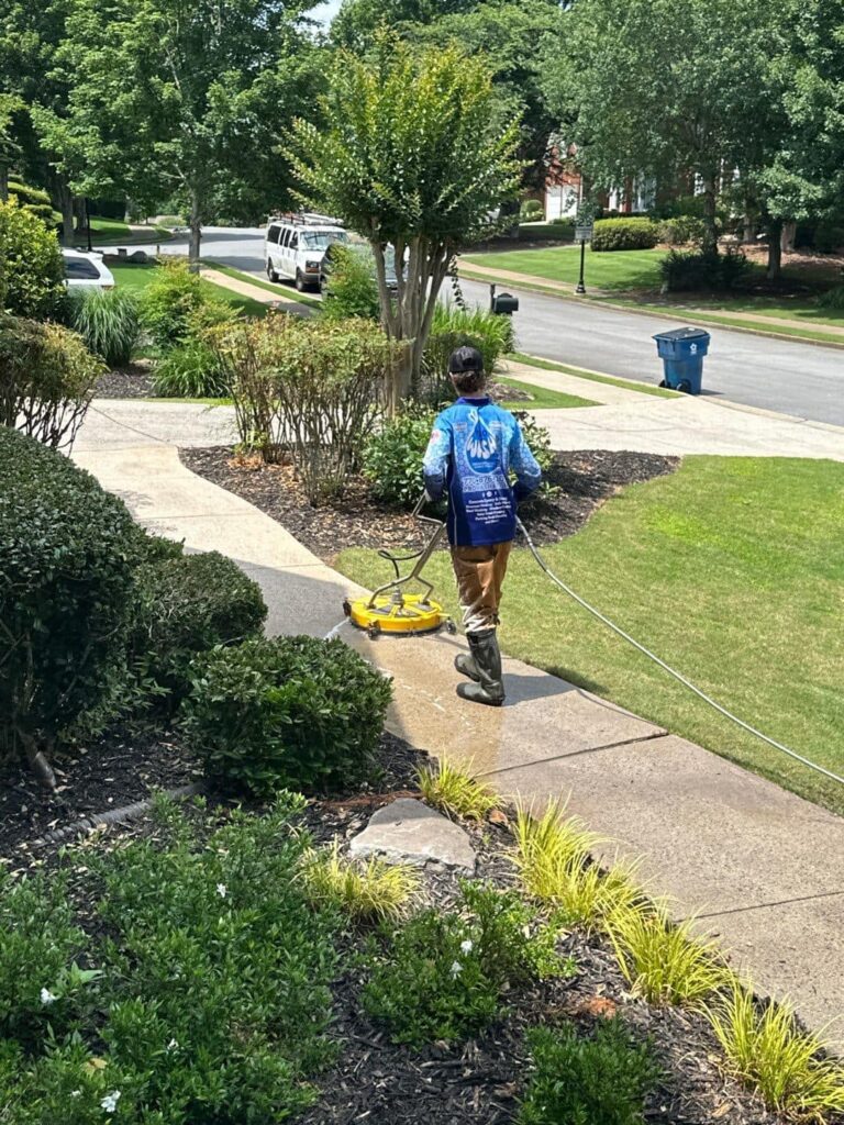Concrete Walkway Pressure Washing in Marietta GA by ProWash 88